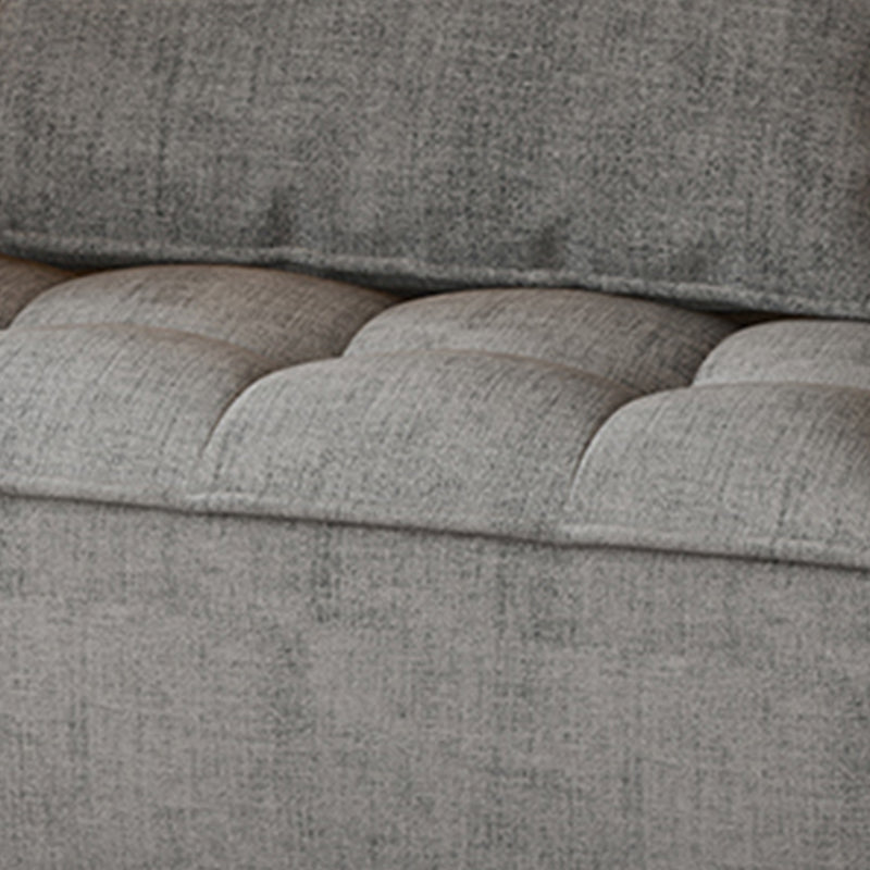 Faux leather Parsons Chair Removable Cushions Armless Chair for Living Room