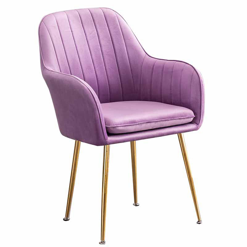 23.6"Wide Solid Color Armchair with Basic Four Legs for Bedroom
