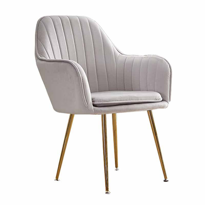 23.6"Wide Solid Color Armchair with Basic Four Legs for Bedroom