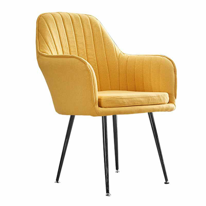 23.6"Wide Solid Color Armchair with Basic Four Legs for Bedroom
