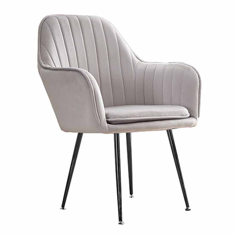 23.6"Wide Solid Color Armchair with Basic Four Legs for Bedroom