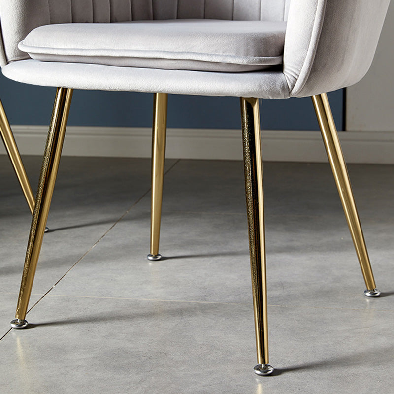 23.6"Wide Solid Color Armchair with Basic Four Legs for Bedroom