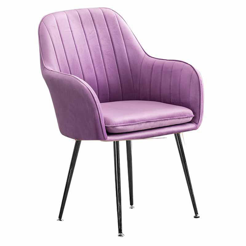 23.6"Wide Solid Color Armchair with Basic Four Legs for Bedroom