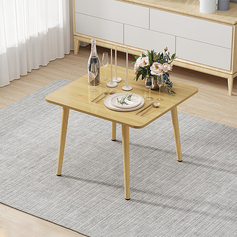 Modern Style Density Plank Wood/white Top Solid Wood Leg Coffee Table