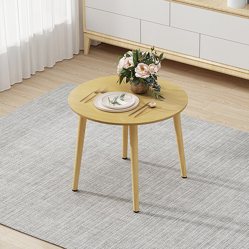 Modern Style Density Plank Wood/white Top Solid Wood Leg Coffee Table