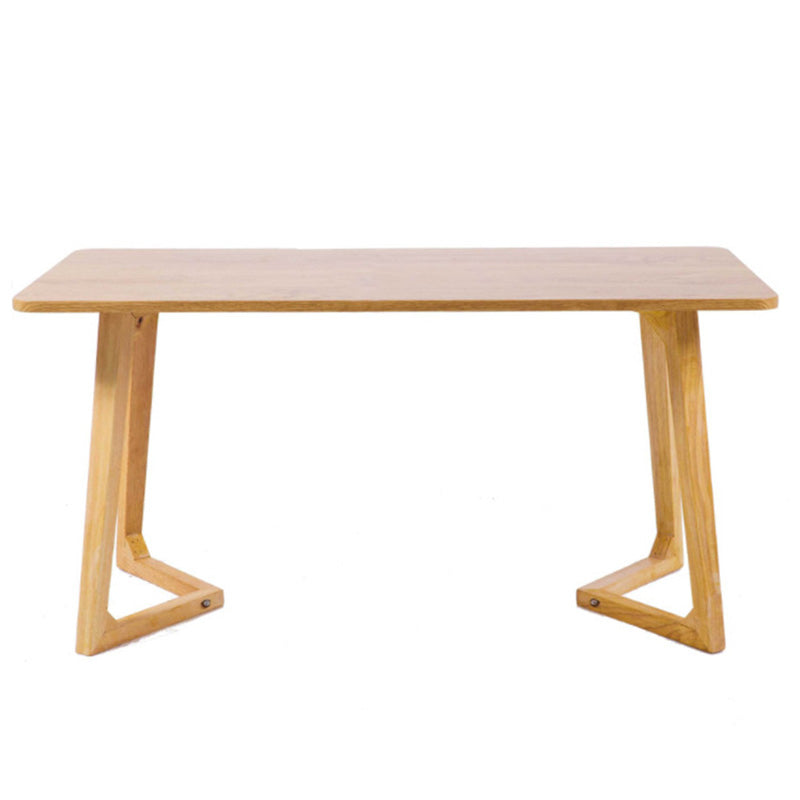 Sleigh Shaped Base Design Walnut/wood Rubber Wood Rectangular & Oval Coffee Table
