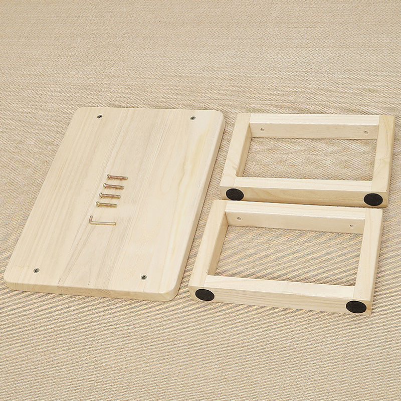 Modern Style Wooden Base Top Rectangular Coffee Table for Apartment
