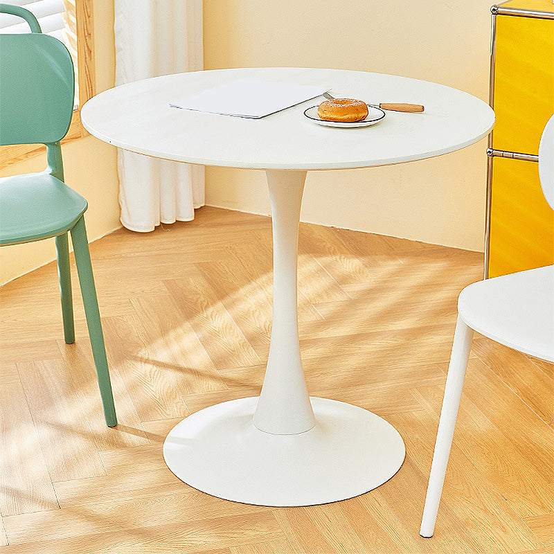 29.1"H Round Solid Color Slate Coffee Table 1 Single Modern Cocktail Table