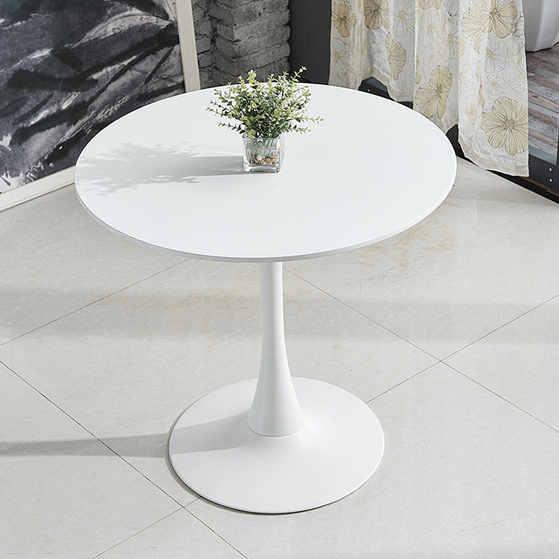 29.1"H Round Solid Color Slate Coffee Table 1 Single Modern Cocktail Table