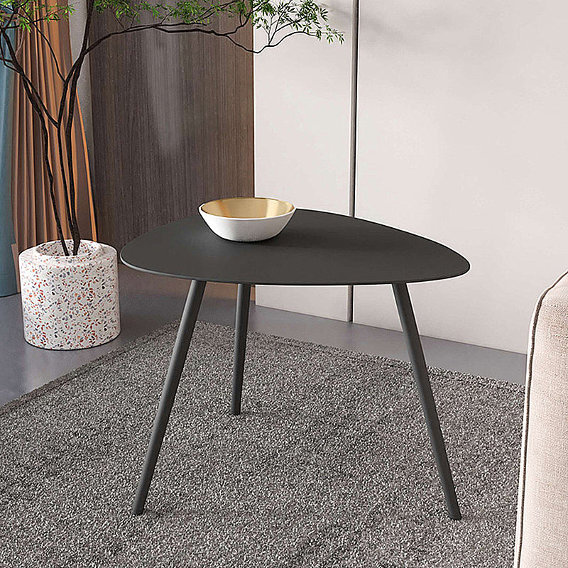 3 Legs Base Metal Black/white Base White/black Free Shape Coffee Table
