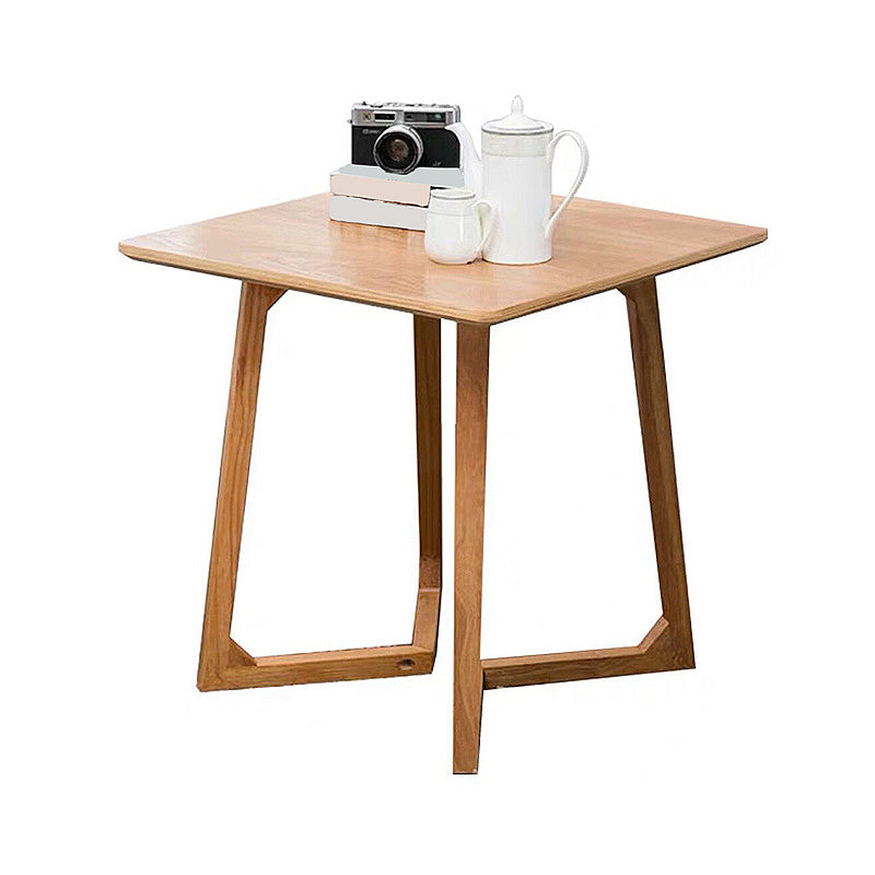 Sleigh-like Base Design Wood/walnut Rubber Wood Craft Coffee Table
