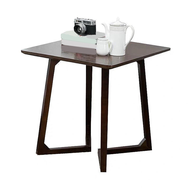 Sleigh-like Base Design Wood/walnut Rubber Wood Craft Coffee Table