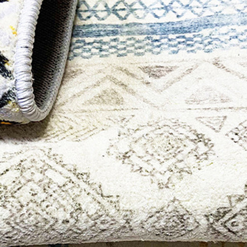 Modern Style Line Painting Rug Rectangle Stain Resistant Rug for Home Decor