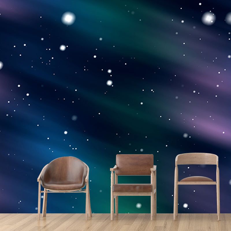 Universe Photography Stain Resistant Wall Mural Wallpaper Sitting Room Wall Mural