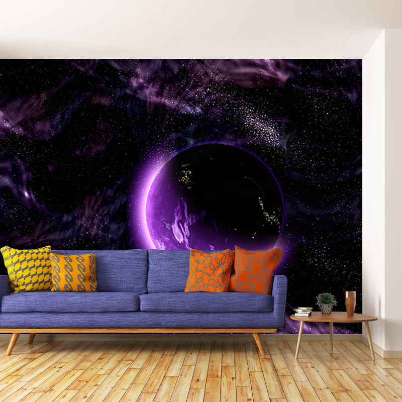 Nebula Mural Modern Photography Wallpaper Sitting Room Wall Mural