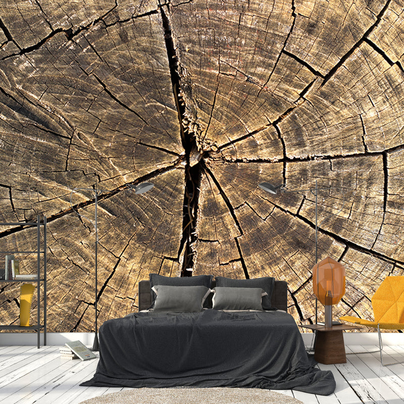 Wood Grain Photography Mural Wallpaper Environment Friendly Living Room Wall Mural