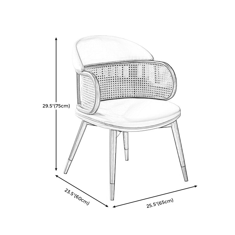 Linen Chair Solid Wood Frame Arms Included Chair for Living Room