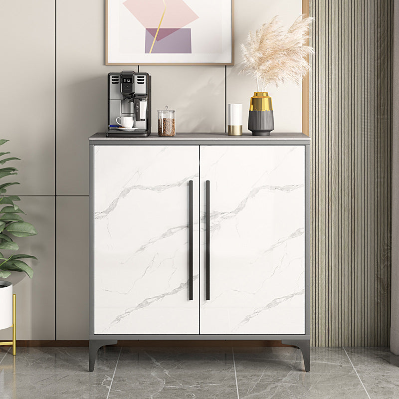 Stone Kitchen Sideboard Cabinet Modern Server Cabinet with Storage