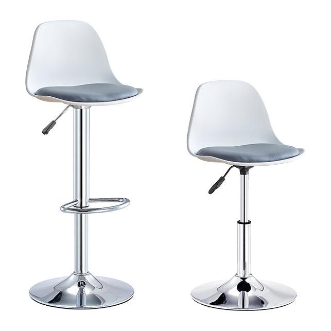 Contemporary Style Bar Stool Liftable Counter Bar Stool with Metal Legs