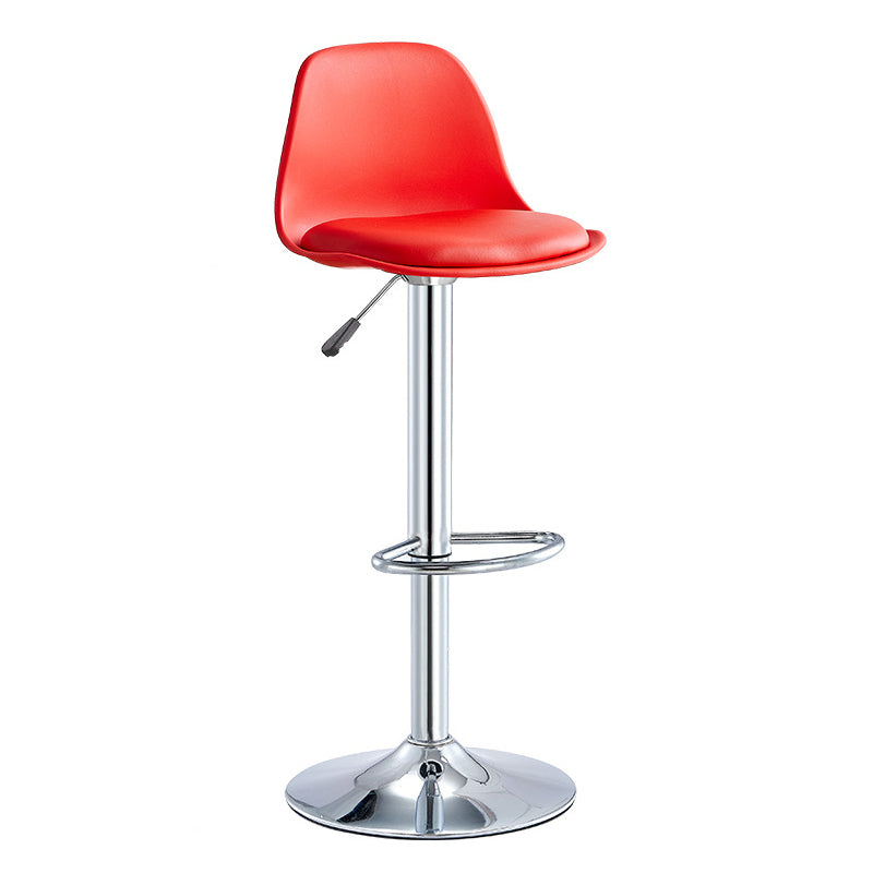 Contemporary Style Bar Stool Liftable Counter Bar Stool with Metal Legs
