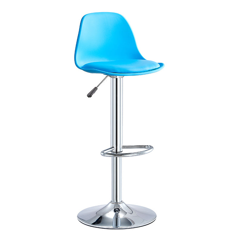 Contemporary Style Bar Stool Liftable Counter Bar Stool with Metal Legs