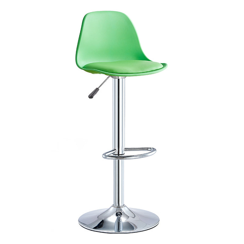 Contemporary Bar-stool Liftable Counter Bar Stool with Metal Legs