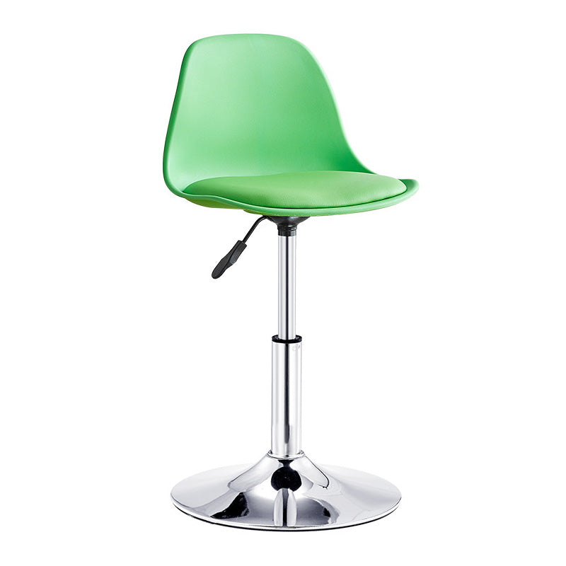 Contemporary Liftable Bar-stool Plastic Counter Bar Stool with Metal Legs