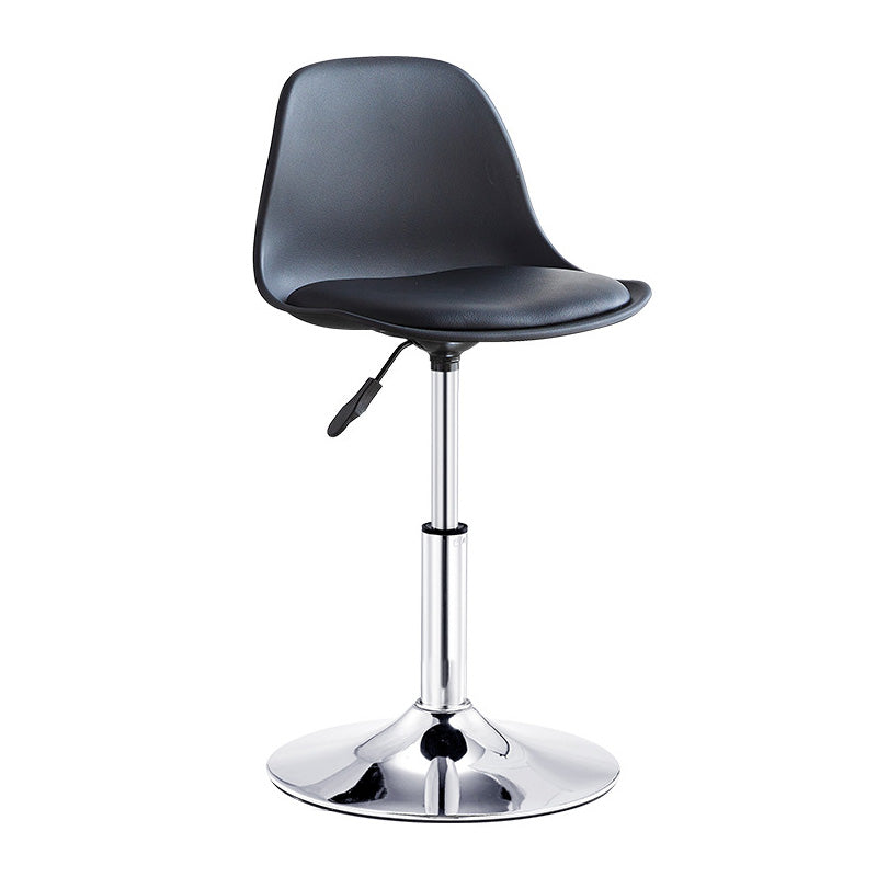 Contemporary Liftable Bar-stool Plastic Counter Bar Stool with Metal Legs