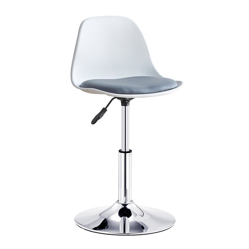 Contemporary Liftable Bar-stool Plastic Counter Bar Stool with Metal Legs