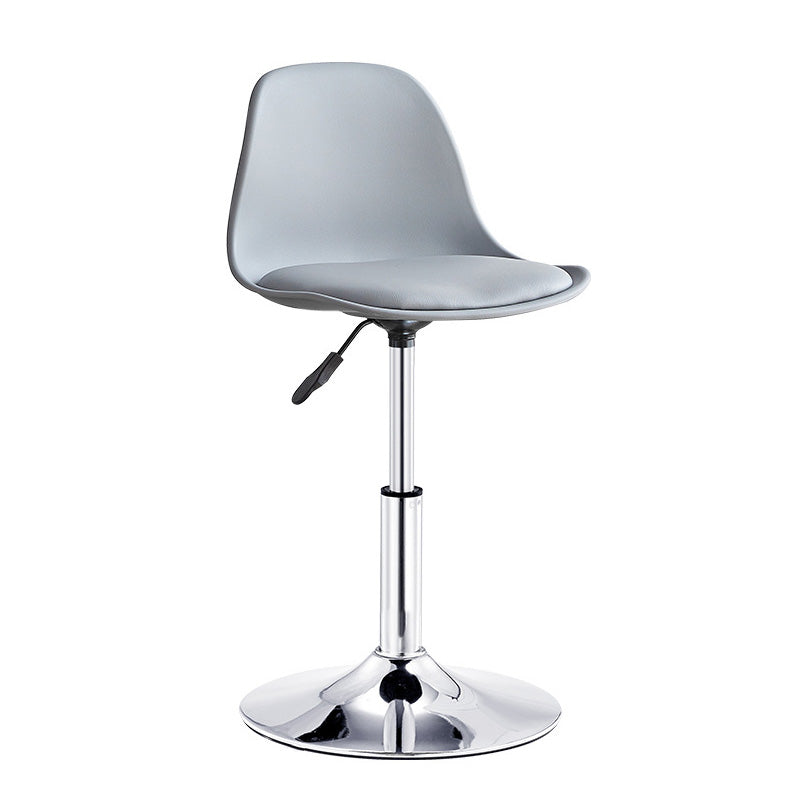 Contemporary Liftable Bar-stool Plastic Counter Bar Stool with Metal Legs