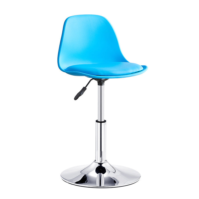 Contemporary Style Liftable Bar-stool Plastic Counter Bar Stool with Metal Legs