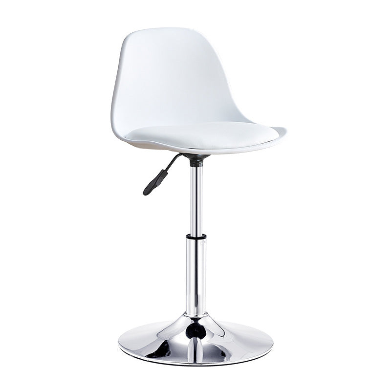 Contemporary Style Liftable Bar-stool Plastic Counter Bar Stool with Metal Legs