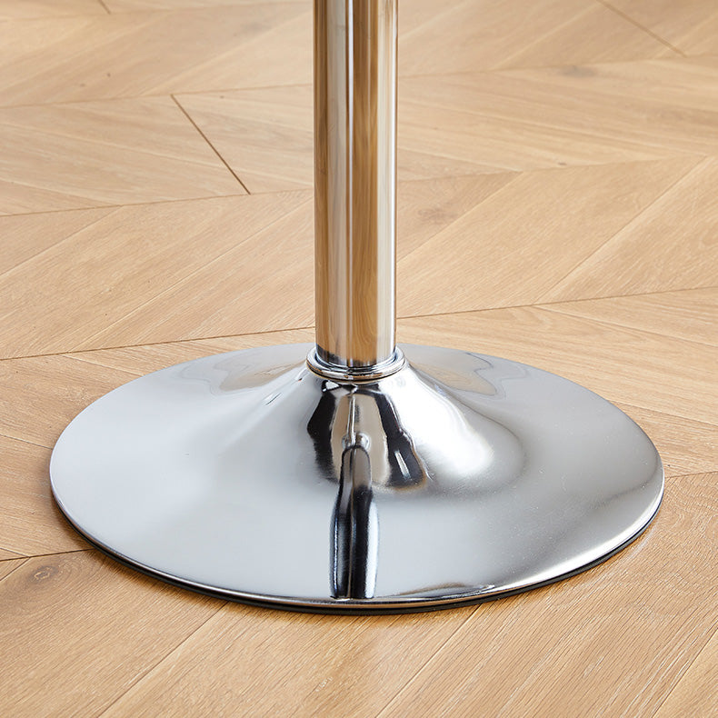 Contemporary Style Liftable Bar-stool Plastic Counter Bar Stool with Metal Legs
