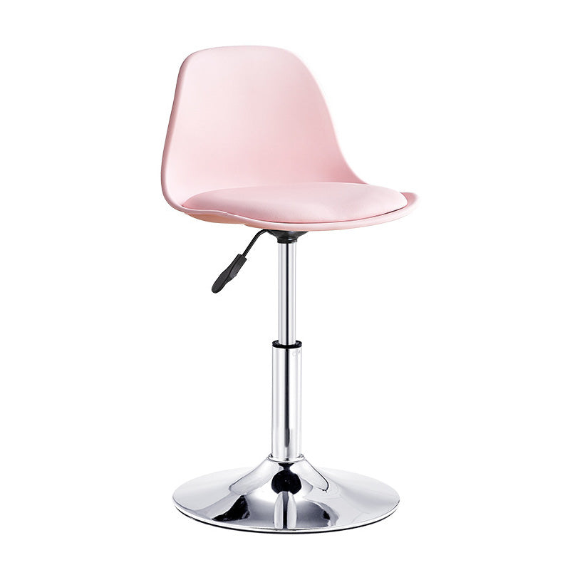 Contemporary Style Liftable Bar-stool Plastic Counter Bar Stool with Metal Legs