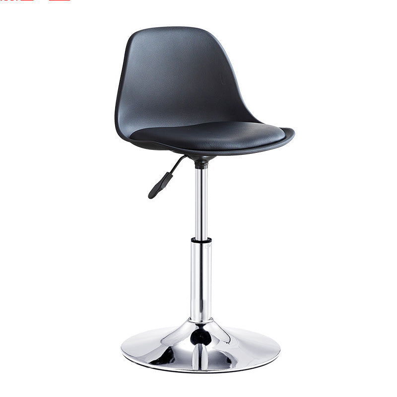 Contemporary Style Liftable Bar-stool Plastic Counter Bar Stool with Metal Legs