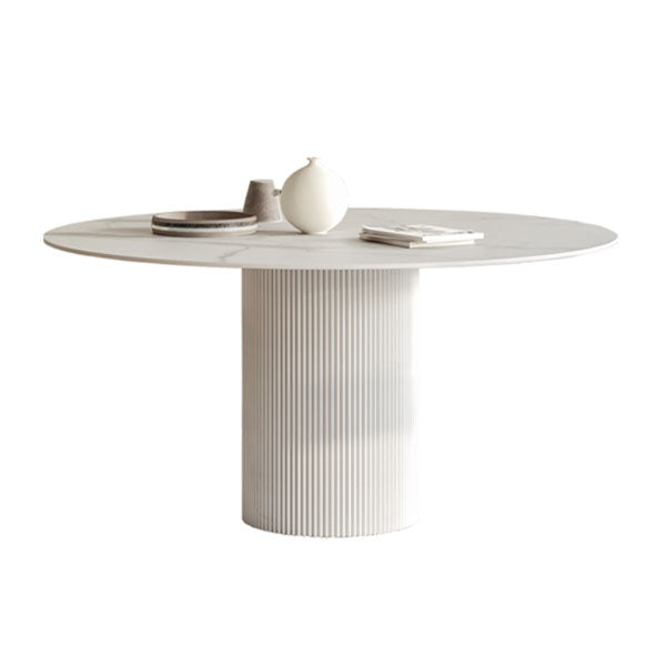 Modern 1/4/5/7 Pieces Dining Set Round Stone Dining Table for Dining Room