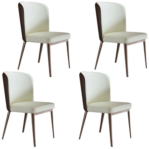Nordic Dining Set 1/4/5 Pieces Sintered Stone Dining Table with Leather Chairs