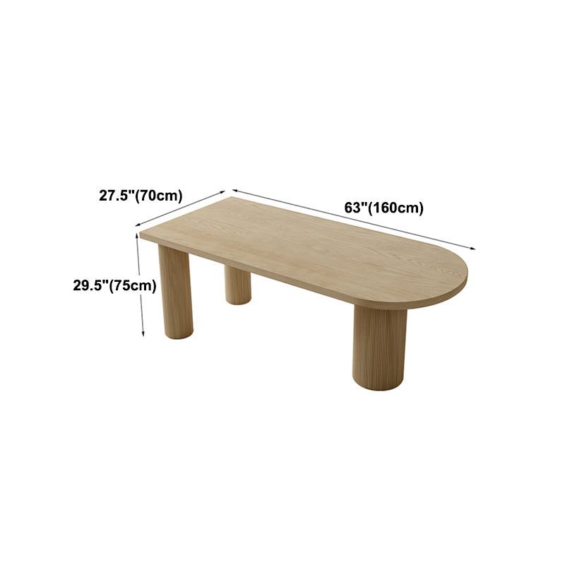 Irregular Shape Pine Wood Table for Restaurant Nature Island Table with 3 Legs