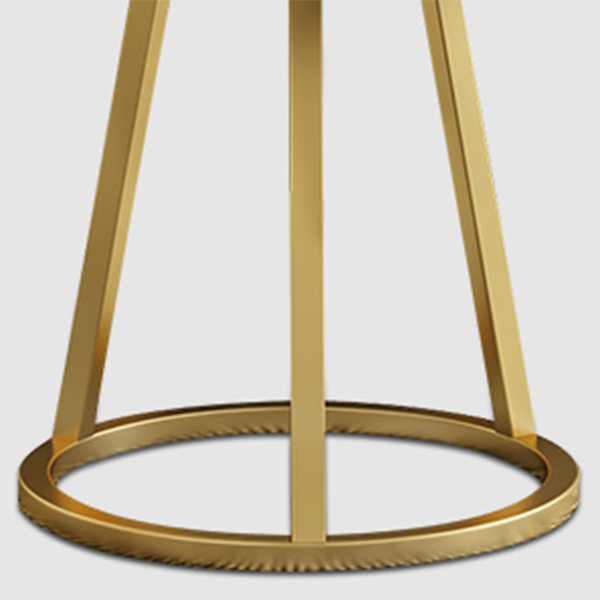Sintered Stone Top Rotatable Round Table Modern Dining Table with Pedestal Base