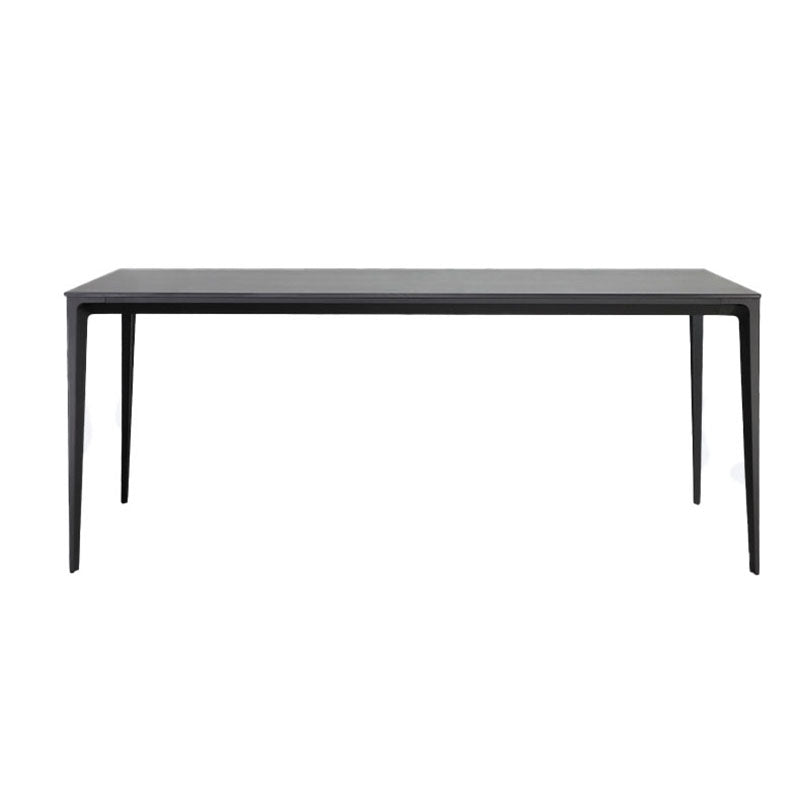 Stone Top Dining Table Modern Dining Table with 4 Metal Legs