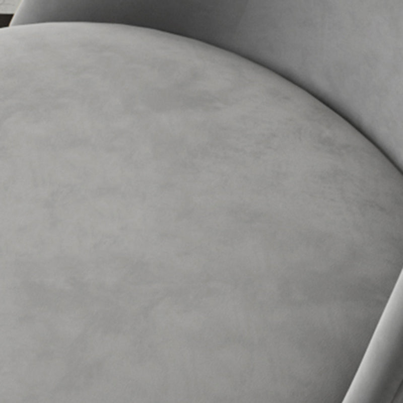 Armless Dining Chairs Glam Style Velvet Side Chairs for Dining Room