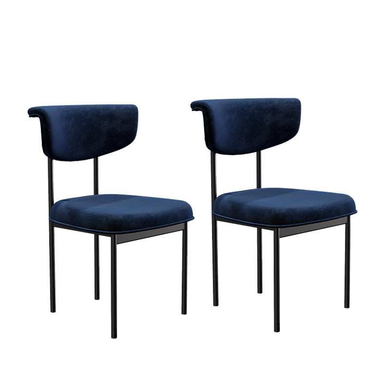 Modern Upholstered Side Chair Open Back Dining Room Chair for Indoor