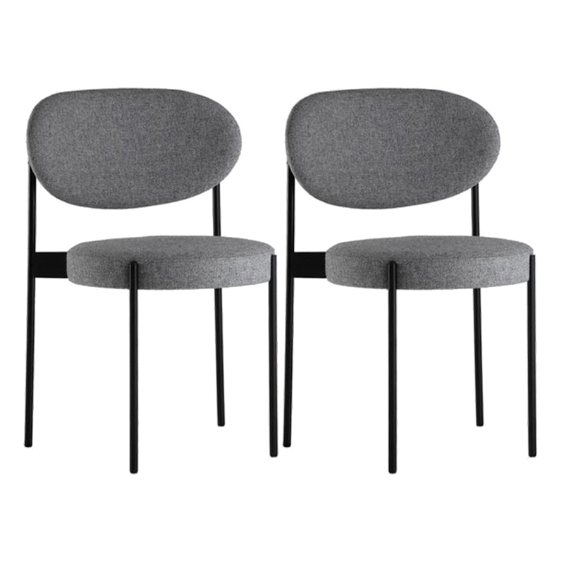 Modern Style Side Chair Open Back Armless Dining Chair for Home