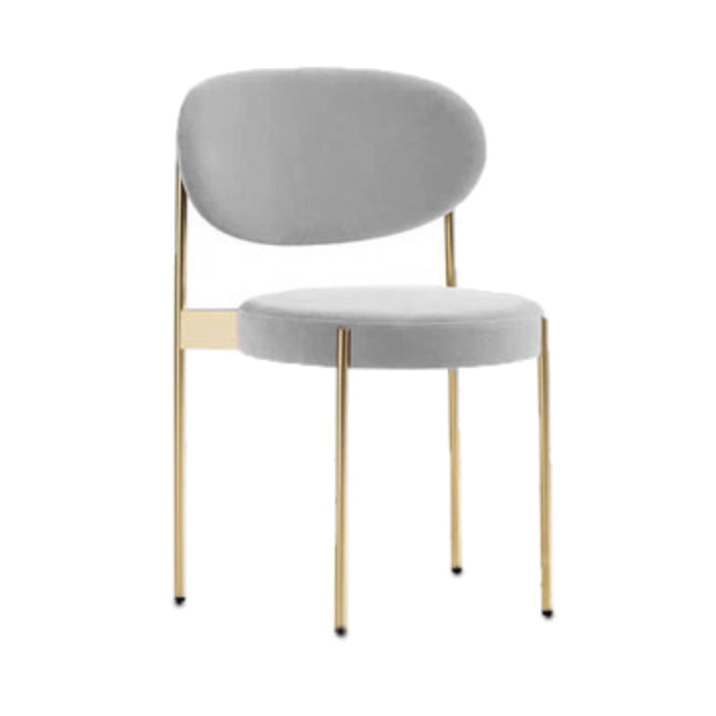 Modern Style Side Chair Open Back Armless Dining Chair for Home