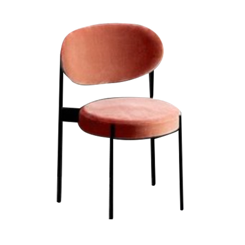Modern Style Side Chair Open Back Armless Dining Chair for Home