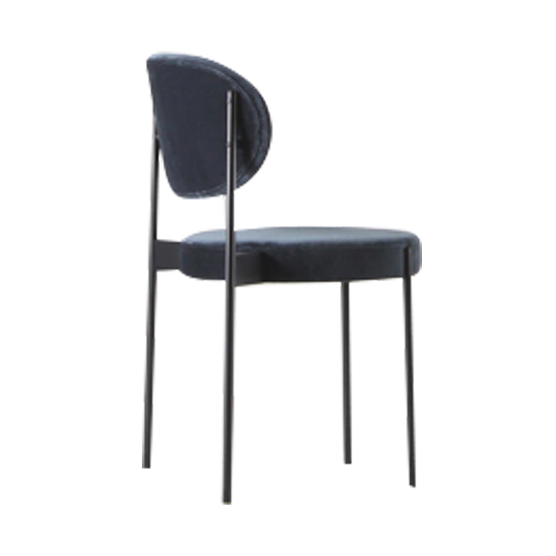 Modern Style Side Chair Open Back Armless Dining Chair for Home