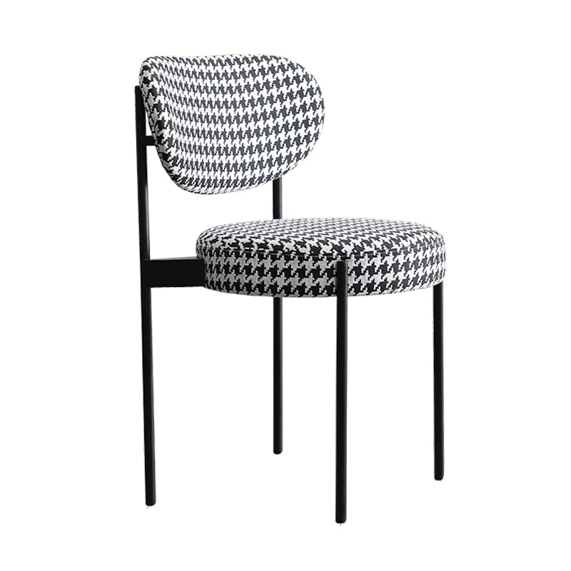 Modern Style Side Chair Open Back Armless Dining Chair for Home