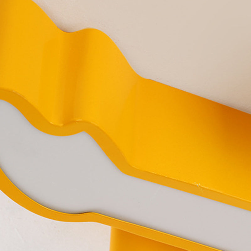 Guitar Flush Ceiling Light Kids Style Metal LED Kindergarten Ceiling Lighting