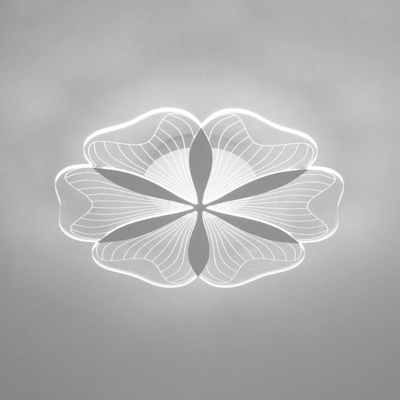 Modern Style Flower Shade Ceiling Lamp Metal 1 Headed Ceiling Lighting for Restaurant