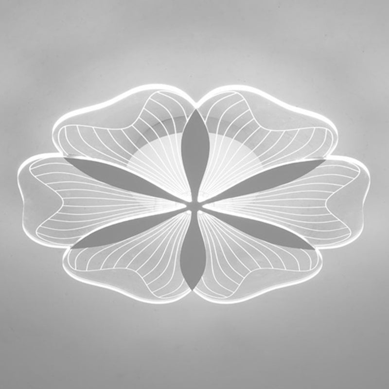 Modern Style Flower Shade Ceiling Lamp Metal 1 Headed Ceiling Lighting for Restaurant